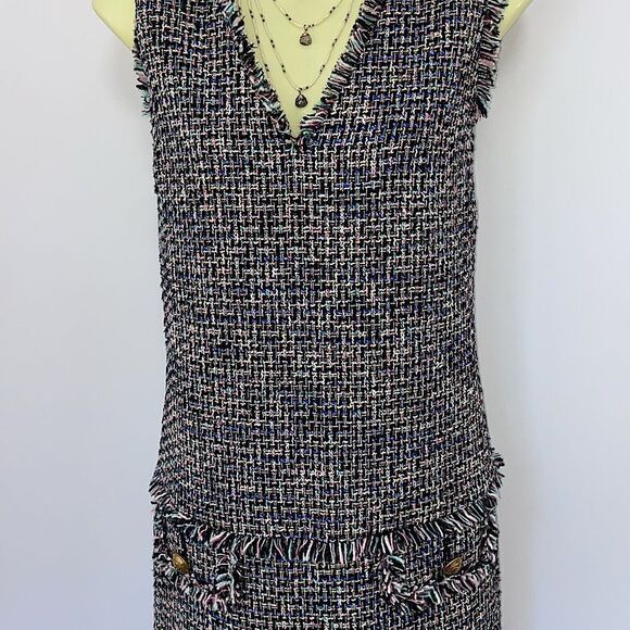 J Crew J.Crew Dress Multi Color Tweed Size 8 NWOT - Picture 3 of 8